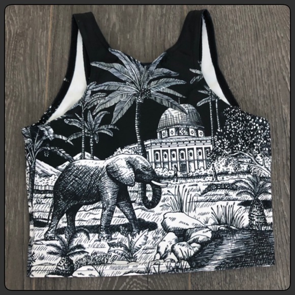 BlackMilk Elephant Walk Reversible Crop Top - Picture 8 of 13